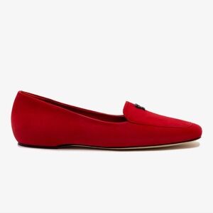 Elegant Red Loafers for Women